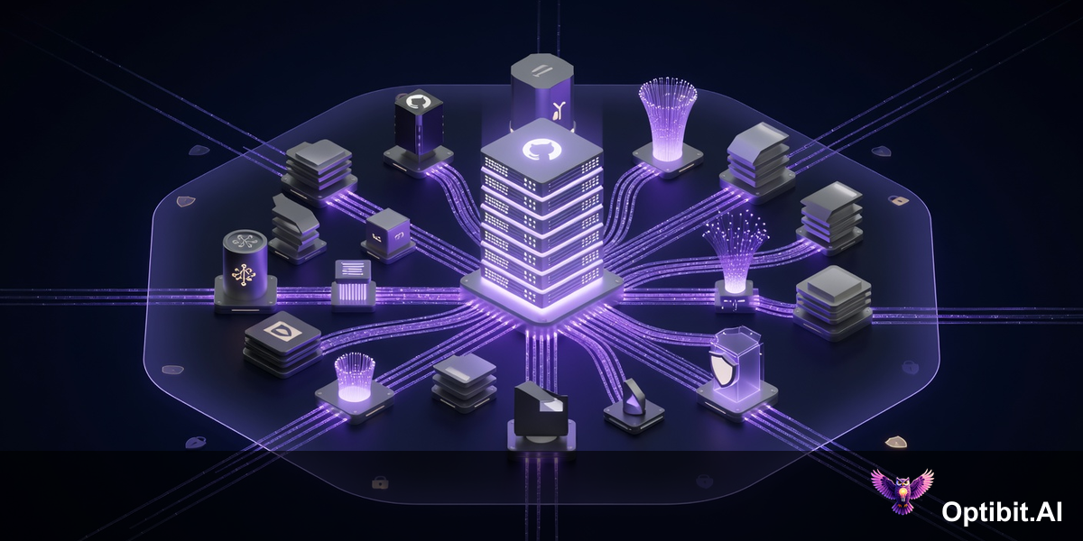 OptibitAI on-premises deployment architecture showing all components contained within the secure network perimeter
